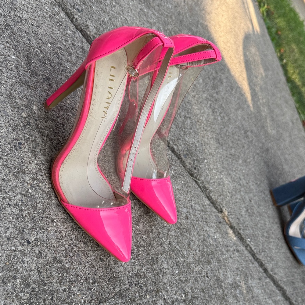 Liliana Pink Patent Leather Heels